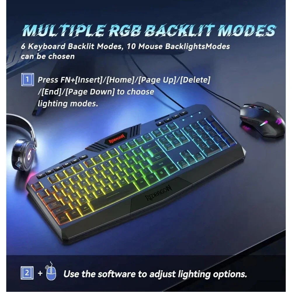 Redragon macro backlit